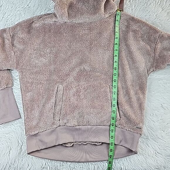 Mondetta -863 Women's Cowl Neck Sherpa Pullover in Pink Size Medium - Picture 6 of 7
